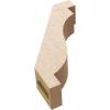 imageTimberthane Rough Cedar Faux Wood Copenhagen Knee Brace 3quotW x 6quotD x 6quotH Primed Tan3W x 10D x 14H