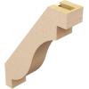 imageTimberthane Rough Cedar Faux Wood Copenhagen Knee Brace 3quotW x 6quotD x 6quotH Primed Tan3W x 12D x 16H