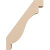 imageTimberthane Rough Cedar Faux Wood Copenhagen Knee Brace 3quotW x 6quotD x 6quotH Primed Tan3W x 12D x 16H