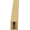 imageTimberthane Rough Cedar Faux Wood Copenhagen Knee Brace 3quotW x 6quotD x 6quotH Primed Tan3W x 14D x 14H