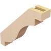 imageTimberthane Rough Cedar Faux Wood Copenhagen Knee Brace 3quotW x 6quotD x 6quotH Primed Tan3W x 14D x 14H