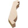 imageTimberthane Rough Cedar Faux Wood Copenhagen Knee Brace 3quotW x 6quotD x 6quotH Primed Tan3W x 16D x 22H