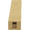 imageTimberthane Rough Cedar Faux Wood Copenhagen Knee Brace 3quotW x 6quotD x 6quotH Primed Tan3W x 8D x 8H