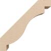 imageTimberthane Rough Cedar Faux Wood Copenhagen Knee Brace 3quotW x 6quotD x 6quotH Primed Tan3W x 8D x 8H