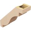 imageTimberthane Rough Cedar Faux Wood Copenhagen Knee Brace 3quotW x 6quotD x 6quotH Primed Tan5W x 14D x 14H