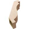 imageTimberthane Rough Cedar Faux Wood Copenhagen Knee Brace 3quotW x 6quotD x 6quotH Primed Tan5W x 16D x 22H