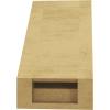 imageTimberthane Rough Cedar Faux Wood Copenhagen Knee Brace 3quotW x 6quotD x 6quotH Primed Tan5W x 8D x 8H