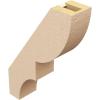 imageTimberthane Rough Cedar Faux Wood Ridgewood Knee Brace 3quotW x 10quotD x 14quotH Primed Tan3W x 10D x 14H