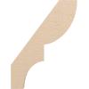 imageTimberthane Rough Cedar Faux Wood Ridgewood Knee Brace 3quotW x 10quotD x 14quotH Primed Tan3W x 18D x 24H