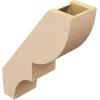 imageTimberthane Rough Cedar Faux Wood Ridgewood Knee Brace 3quotW x 10quotD x 14quotH Primed Tan5W x 14D x 18H