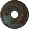 Hand-Painted Bronze Blue Patina