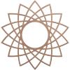 image16quotOD x 6 18quotID x 14quotT Eleanor Wood Fretwork Pierced Ceiling Medallion BirchWood Paint Grade