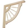 imageEkena Millwork BKT01X12X12CRRW Crendon Wagon Wheel Wood Brackets 1 12quotW x 12quotD x 12quotH  RubberwoodRubberwood
