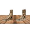 imageEkena Millwork BKTB03X08X08TRUFCASE2 Vintage Farmhouse Bracket Barnwood Decor Collection 3 12quotW x 8quotD x 8quotH Natural Barnwood 2 Pack