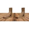 imageEkena Millwork BKTB03X08X10TRBRCASE2 Vintage Farmhouse Bracket Barnwood Decor Collection 3 12quotW x 8quotD x 10quotH Weathered Brown 2 Pack