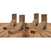 imageEkena Millwork BKTB03X08X10TRBRCASE4 Vintage Farmhouse Bracket Barnwood Decor Collection 3 12quotW x 8quotD x 10quotH Weathered Brown 4 Pack
