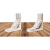 imageEkena Millwork BKTB03X08X10TRWHCASE2 Vintage Farmhouse Bracket Barnwood Decor Collection 3 12quotW x 8quotD x 10quotH Chalk Dust White 2 Pack