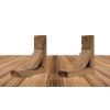 imageEkena Millwork BKTB03X12X12TRBRCASE2 Vintage Farmhouse Bracket Barnwood Decor Collection 3 12quotW x 12quotD x 12quotH Weathered Brown 2 Pack
