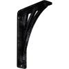 imageEkena Millwork BKTM01X10X12SNE 1 2quot W x 10quot D x 12quot H Nevio Wrought Iron Bracket Single Center BraceAntiqued Pewter