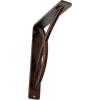 imageEkena Millwork BKTM01X12X15SMI 1 2quot W x 12quot D x 15quot H Miller Wrought Iron Bracket Single Center BraceAntiqued Copper