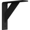 imageEkena Millwork BKTM02X08X08TRHBL 2quotW x 8quotD x 8quotH Traditional Steel Bracket Hammered Black