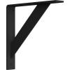 imageEkena Millwork BKTM02X12X12TRHBL 2quotW x 12quotD x 12quotH Traditional Steel Bracket Hammered Black