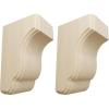 imageEkena Millwork COR02X02X04CPAL Capistrano Mission Wood Corbels 2 12quotW x 2 34quotD x 4 12quotH AlderRubberwood