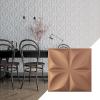 imageEkena Millwork WP12X12HEWH 11 78quotW x 11 78quotH Helene EnduraWall Decorative 3D Wall Panel Covers 098 Sq Ft  WhiteAged Copper
