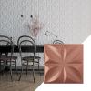 imageEkena Millwork WP12X12HEWH 11 78quotW x 11 78quotH Helene EnduraWall Decorative 3D Wall Panel Covers 098 Sq Ft  WhiteChampagne Pink