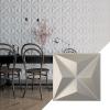 imageEkena Millwork WP12X12KEWHCASE50 11 78quotW x 11 78quotH Kent EnduraWall Decorative 3D Wall Panel Covers 4896 Sq Ft 50PKAluminum