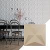 imageEkena Millwork WP12X12KEWHCASE50 11 78quotW x 11 78quotH Kent EnduraWall Decorative 3D Wall Panel Covers 4896 Sq Ft 50PKSmokey Beige