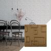 imageEkena Millwork WP12X12OSWH 11 78quotW x 11 78quotH Oslo EnduraWall Decorative 3D Wall Panel Covers 098 Sq FtGold Rush