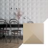 imageEkena Millwork WP12X12SKWH 11 78quotW x 11 78quotH Sellek EnduraWall Decorative 3D Wall Panel Covers 098 Sq FtSmokey Beige