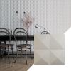 imageEkena Millwork WP12X12TIWH 11 78quotW x 11 78quotH Tirana EnduraWall Decorative 3D Wall Panel Covers 098 Sq Ft WhiteSatin Blossom White
