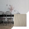 imageEkena Millwork WP20X20SOWH 19 58quotW x 19 58quotH Shoreline EnduraWall Decorative 3D Wall Panel Covers 267 Sq FtMetallic Silver