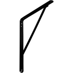 image1 18quotW x 12quotD x 13 34quotH EnduraBrace Heavy Duty Traditional Steel Support Bracket Matte BlackMatte Black
