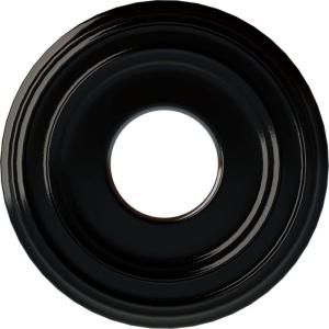 image12 38quotOD x 4quotID x 1 18quotP Classic Ceiling Medallion Fits Canopies up to 7 14quotBlack Pearl Metallic Series