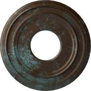 image12 38quotOD x 4quotID x 1 18quotP Classic Ceiling Medallion Fits Canopies up to 7 14quotBronze Blue Patina Metallic Series