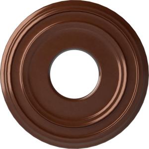 image12 38quotOD x 4quotID x 1 18quotP Classic Ceiling Medallion Fits Canopies up to 7 14quotCopper Penny Metallic Series