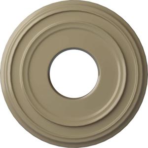 image12 38quotOD x 4quotID x 1 18quotP Classic Ceiling Medallion Fits Canopies up to 7 14quotGobi Desert Flat Finish