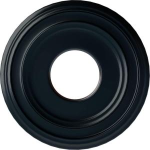 image12 38quotOD x 4quotID x 1 18quotP Classic Ceiling Medallion Fits Canopies up to 7 14quotNight Shade Flat Finish