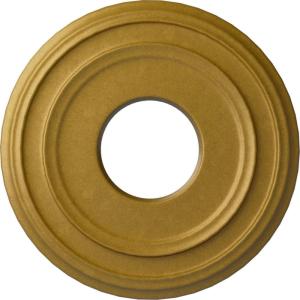 image12 38quotOD x 4quotID x 1 18quotP Classic Ceiling Medallion Fits Canopies up to 7 14quotPharaohs Gold Metallic Series