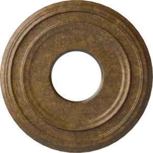 image12 38quotOD x 4quotID x 1 18quotP Classic Ceiling Medallion Fits Canopies up to 7 14quotRubbed Bronze Metallic Series