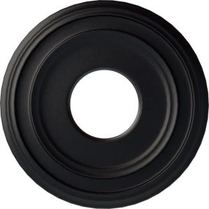 image12 38quotOD x 4quotID x 1 18quotP Classic Ceiling Medallion Fits Canopies up to 7 14quotSteel Gray Metallic Series