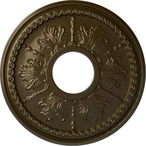 image13 78quotOD x 3 34quotID x 1 14quotP Tirana Ceiling Medallion Fits Canopies up to 4 34quotBrass Metallic Series