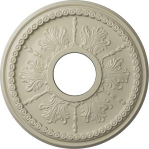 image13 78quotOD x 3 34quotID x 1 14quotP Tirana Ceiling Medallion Fits Canopies up to 4 34quotClear Yellow Flat Finish