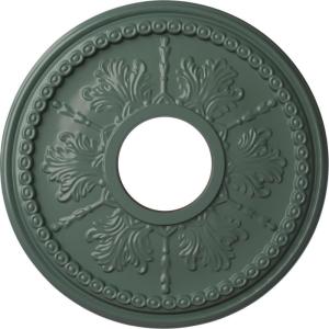 image13 78quotOD x 3 34quotID x 1 14quotP Tirana Ceiling Medallion Fits Canopies up to 4 34quotCloud Burst Flat Finish