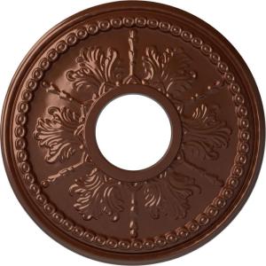 image13 78quotOD x 3 34quotID x 1 14quotP Tirana Ceiling Medallion Fits Canopies up to 4 34quotCopper Penny Metallic Series