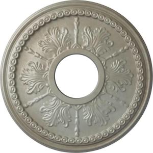 image13 78quotOD x 3 34quotID x 1 14quotP Tirana Ceiling Medallion Fits Canopies up to 4 34quotFlash Gold Metallic Series