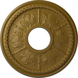 image13 78quotOD x 3 34quotID x 1 14quotP Tirana Ceiling Medallion Fits Canopies up to 4 34quotGold Rush Metallic Series